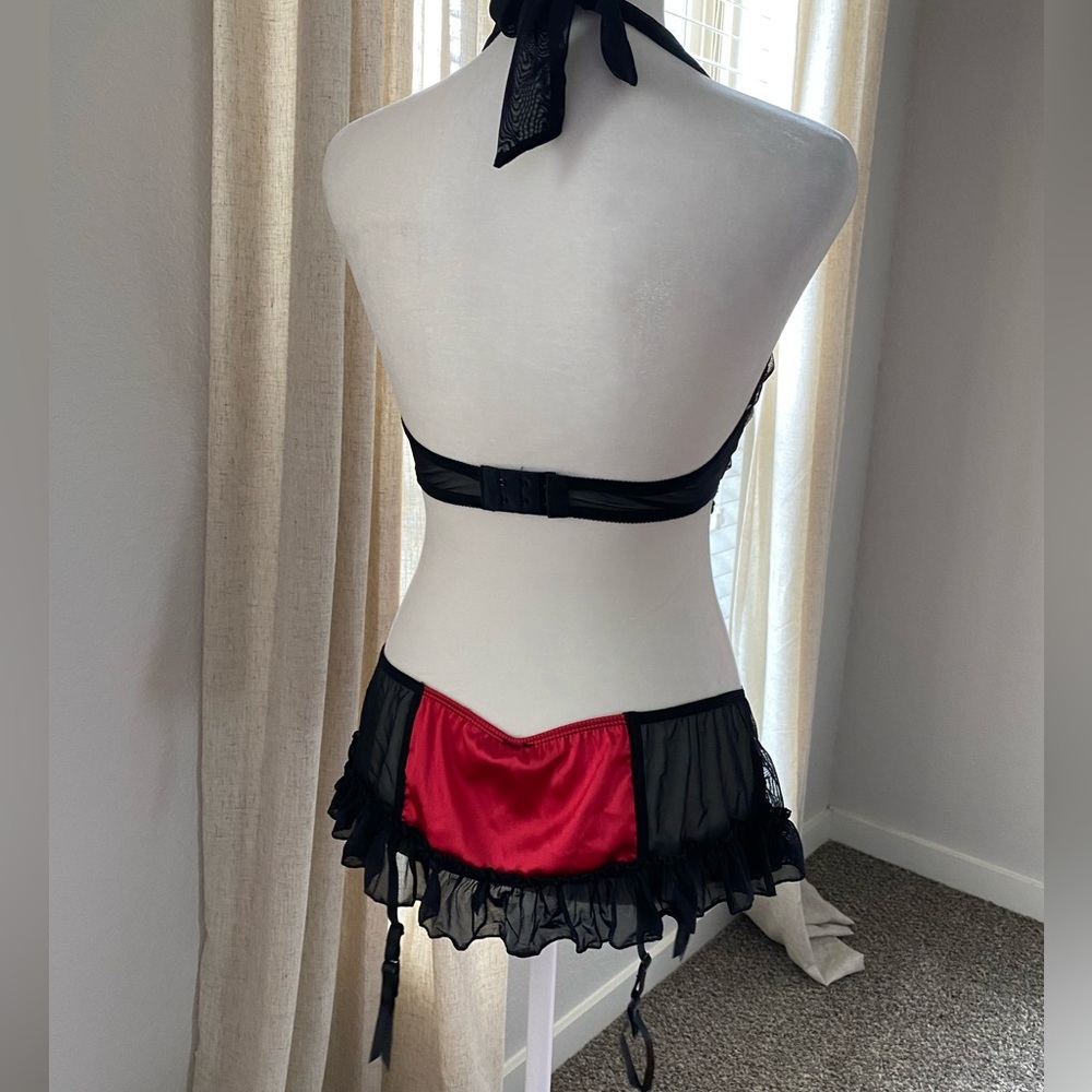 NWOT Y2K Black & Red Lingerie Set - Picture 9 of 9